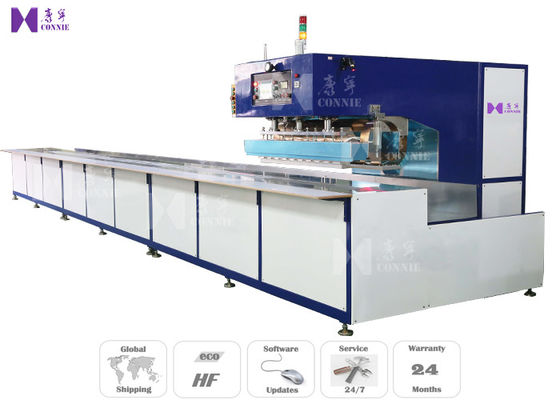 중국 PLC 터치스크린 HMI 제어반과 가진 HF 전시회 천막 방수포 용접 기계 활주 테이블 공장